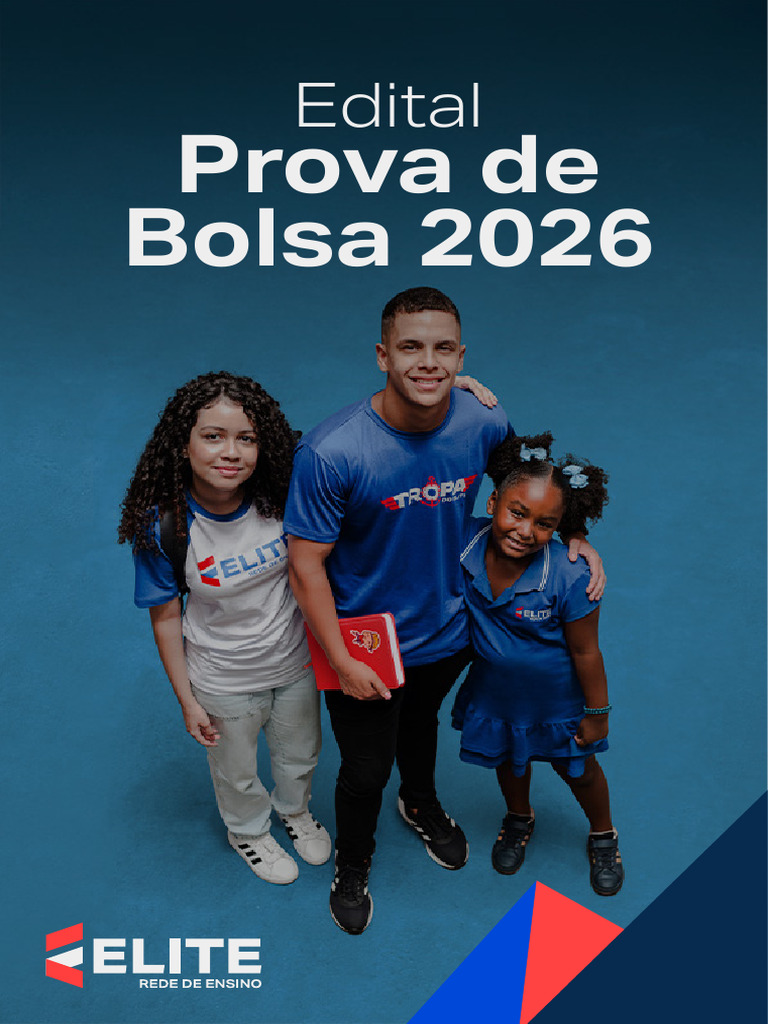 Edital Prova de Bolsa 2026 | PDF | Equações | Número real