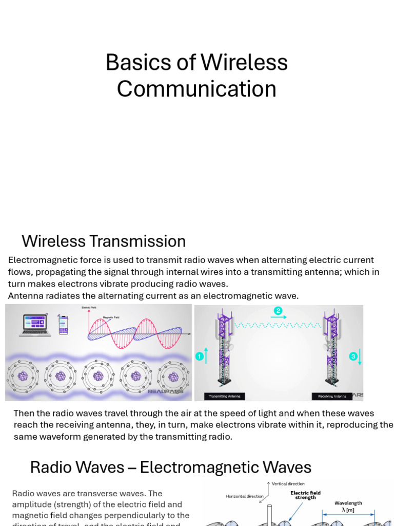 Draft 22 09 Basics of Wireless Communication | PDF | Radio | Radio Spectrum