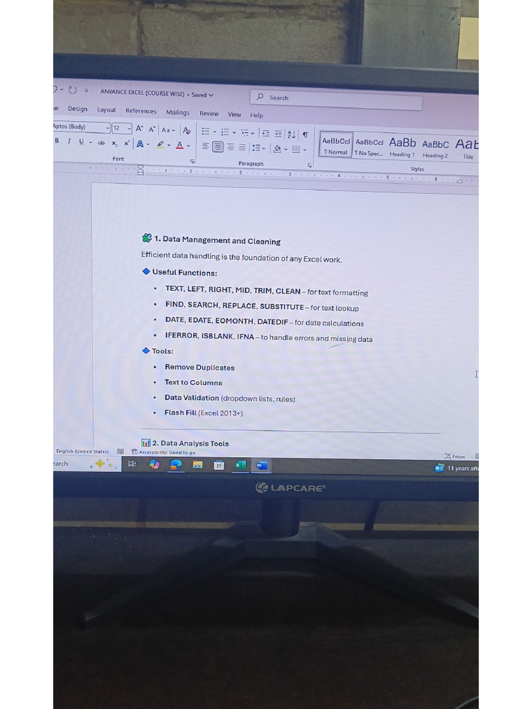 Advance Excel | PDF