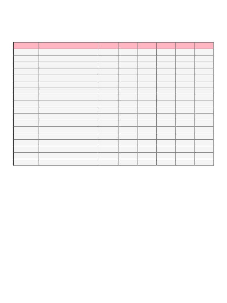 Weekly Schedule Tracker | PDF