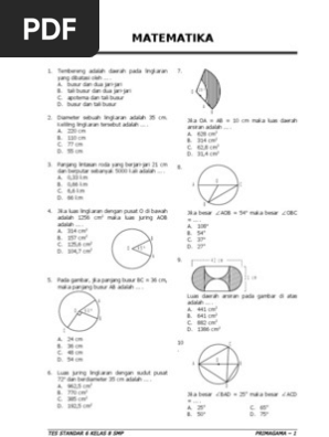 Soal Kelas 8 Smp