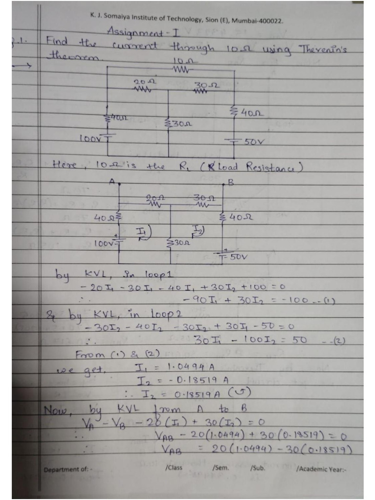 BEE Assignment Final | PDF
