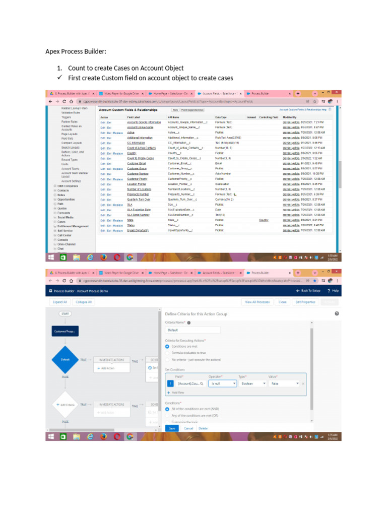 Apex Process Builder | PDF