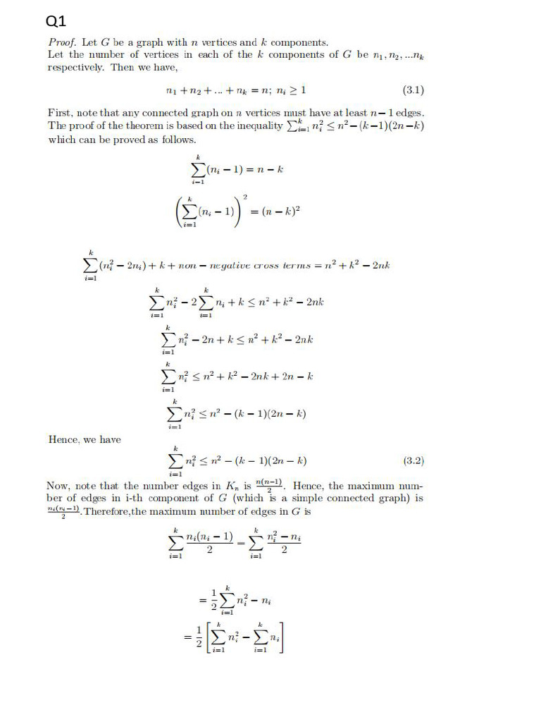 Answer of Graph Theory Attempt 2 | PDF