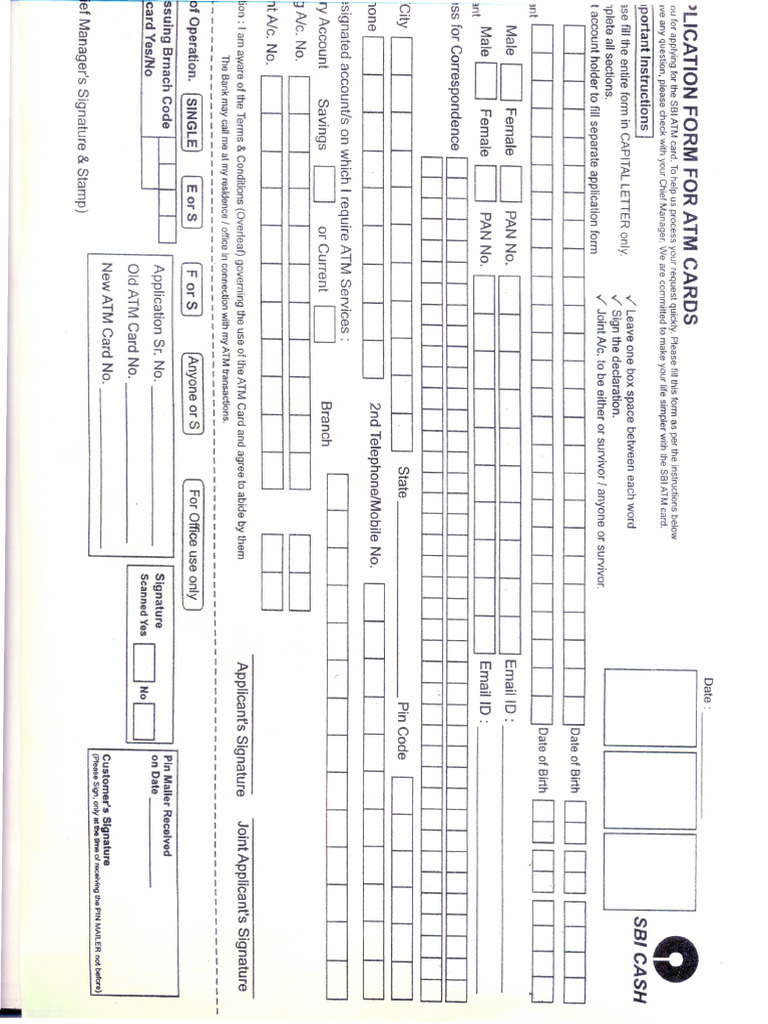 Branchchange Form | PDF