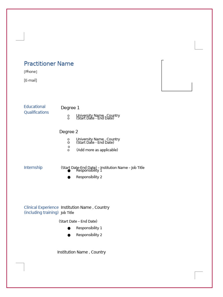 Converted Converted DHP CV Template | PDF