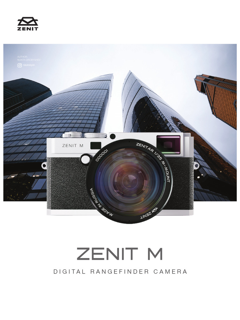 Booklet Zenit M Camera Eng | PDF | Camera | Exposure (Photography)