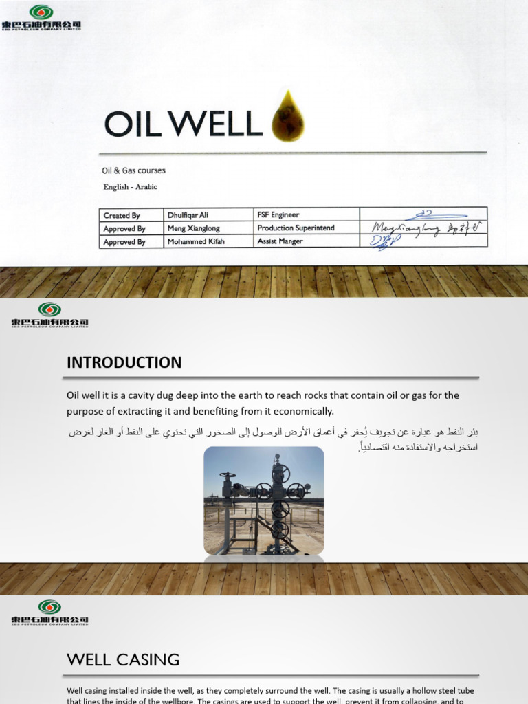 Oil Well Components Course | PDF