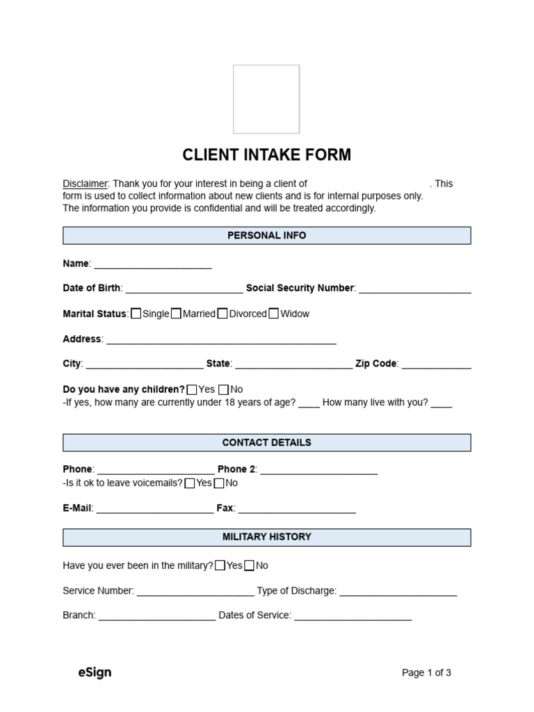 Law Firm Client Intake Form | PDF | Justice | Crime & Violence