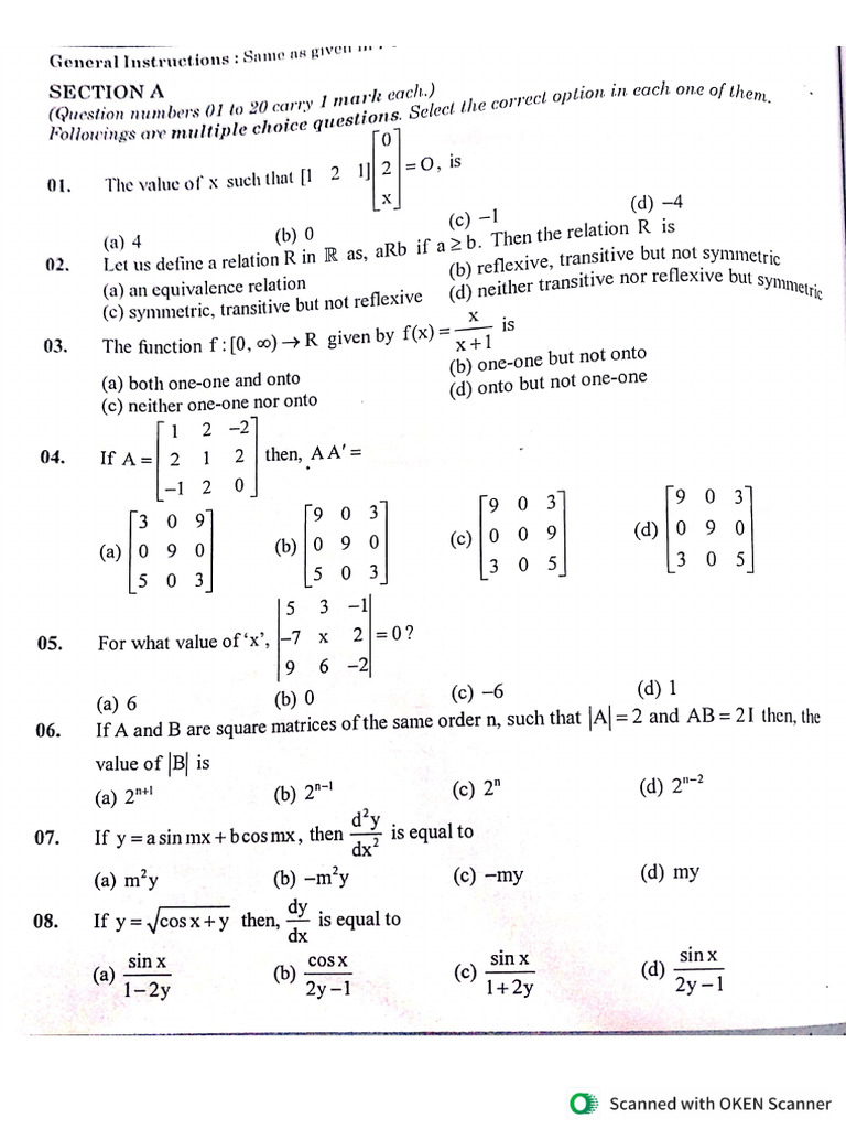 Sample Paper-14 With Solution | PDF