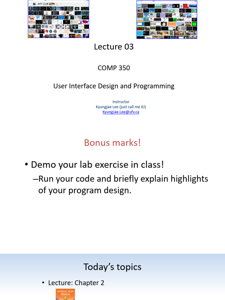 Lec 03 SP 26 B | PDF | Graphical User Interfaces | User Interface
