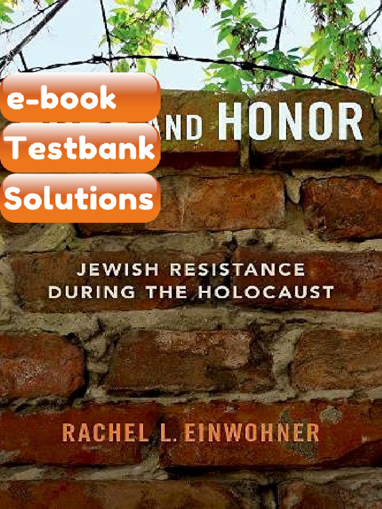 Hope and Honor Jewish Resistance During the Holocaust Rachel L ...