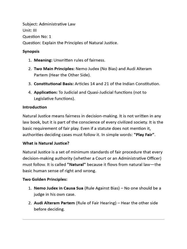 Administrative Law Unit 3 | PDF | Tribunal | Supreme Court Of The ...