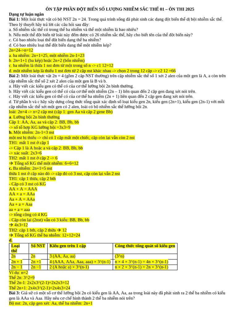 2025 DB So Luong NST 01 GV | PDF