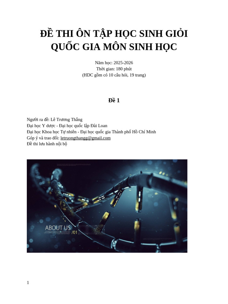 Thắng HDC Đề 1 Ngày 1 | PDF