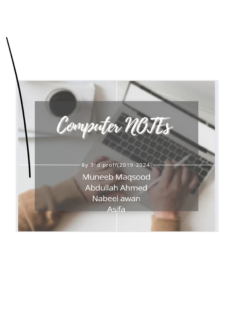 COMPUTER Hand Written Notes Complete | PDF