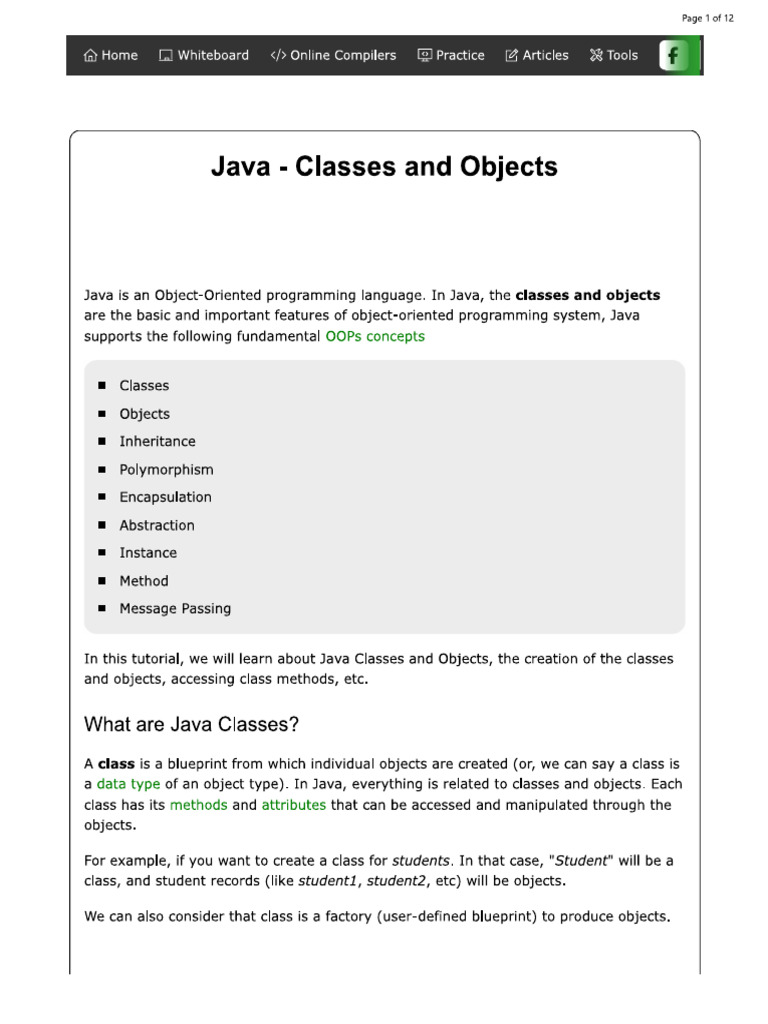 Clas, Object | PDF