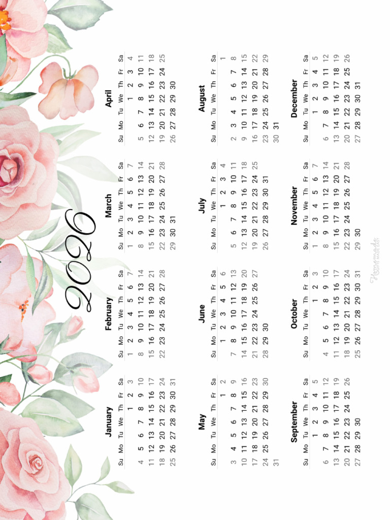 Roses Calendar | PDF