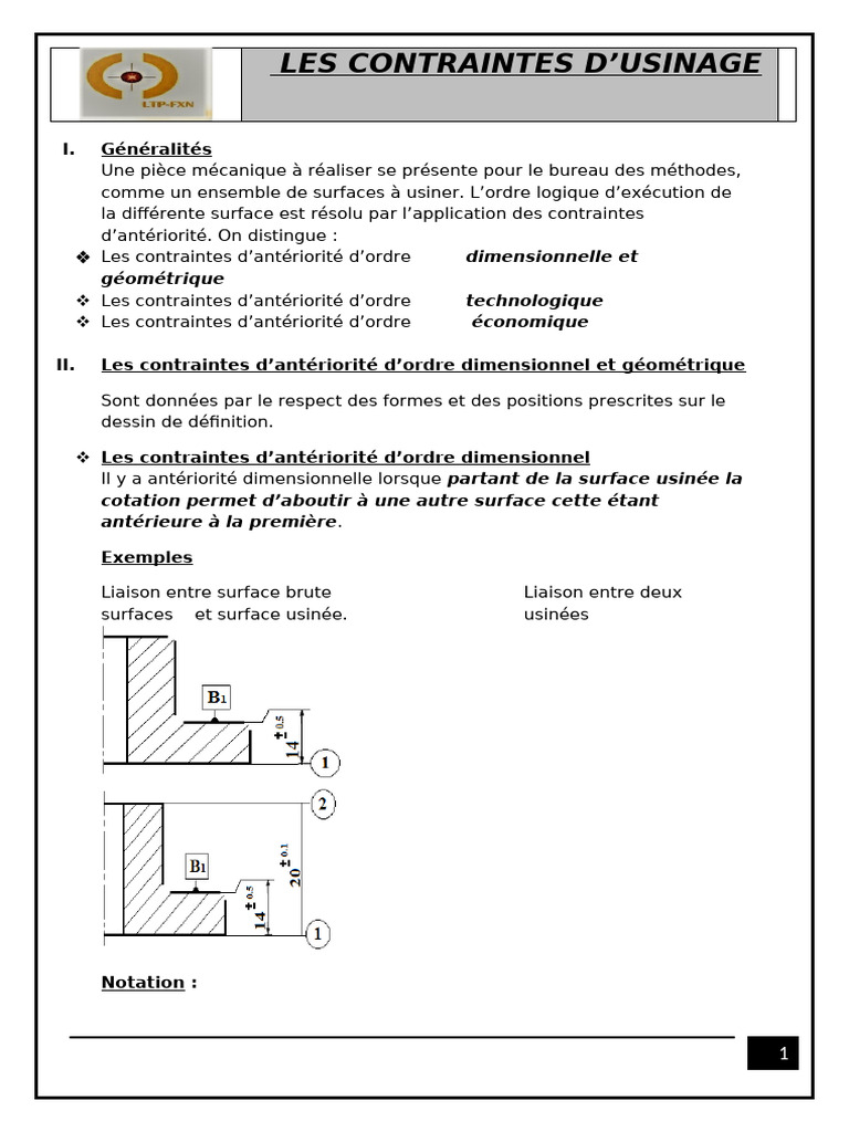 Contraintes D'anteriorité | PDF | Usinage | Secteur secondaire de l ...