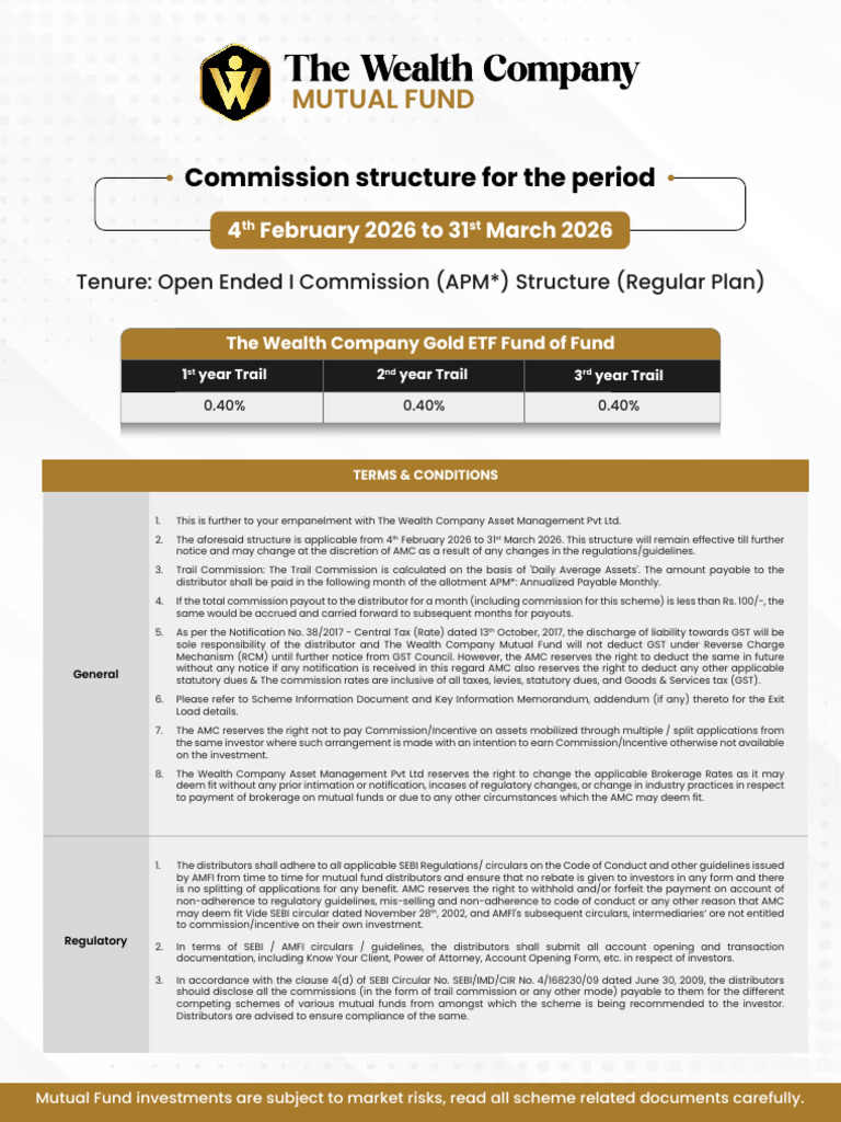TWC Gold ETF FOF Commission Structure | PDF | Regulatory Compliance ...