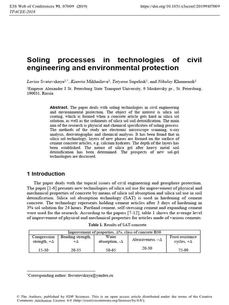 Soling Processes in Technologies of Civil Engineer | PDF | Concrete ...