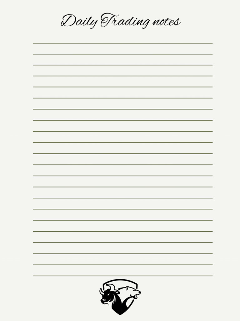 Daily Trading Notes | PDF