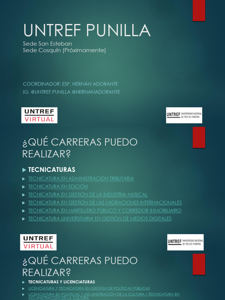 UNTREF PUNILLA | PDF