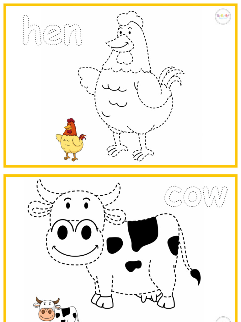 Colour and Tracing Pages | PDF