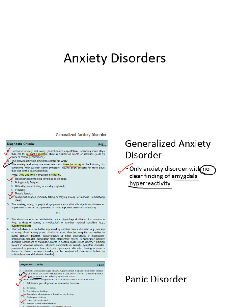Anxiety Disorders Diagnosis and Management1 2 | PDF