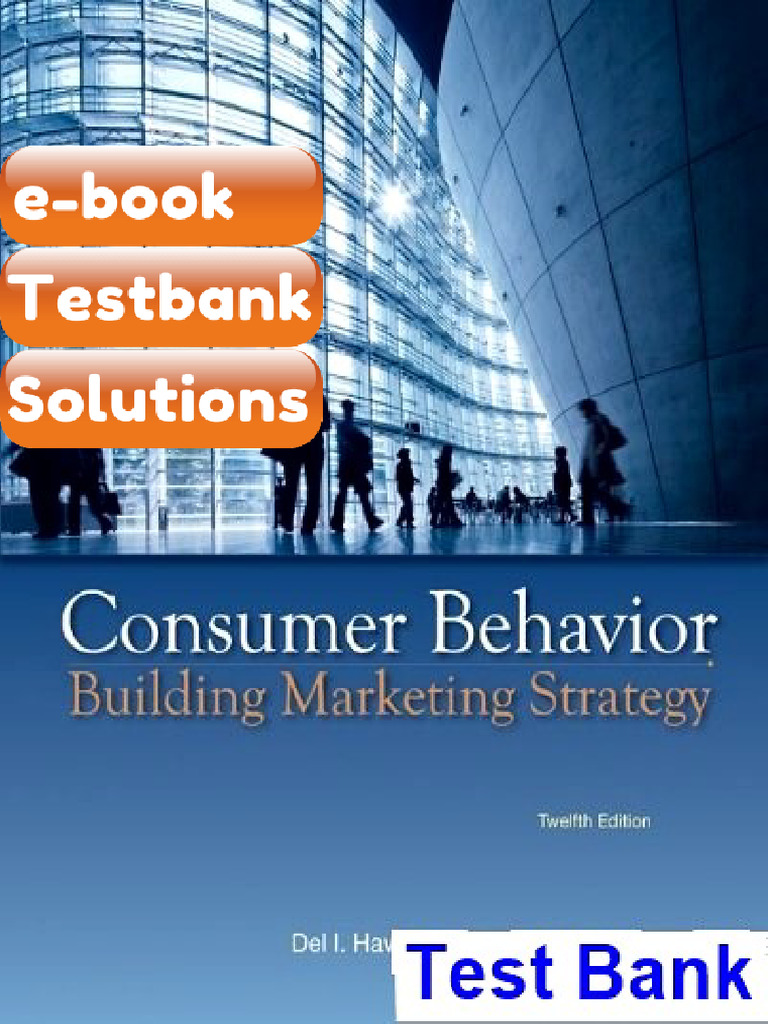 Consumer Behavior Building Marketing Strategy 12th Edition Hawkins