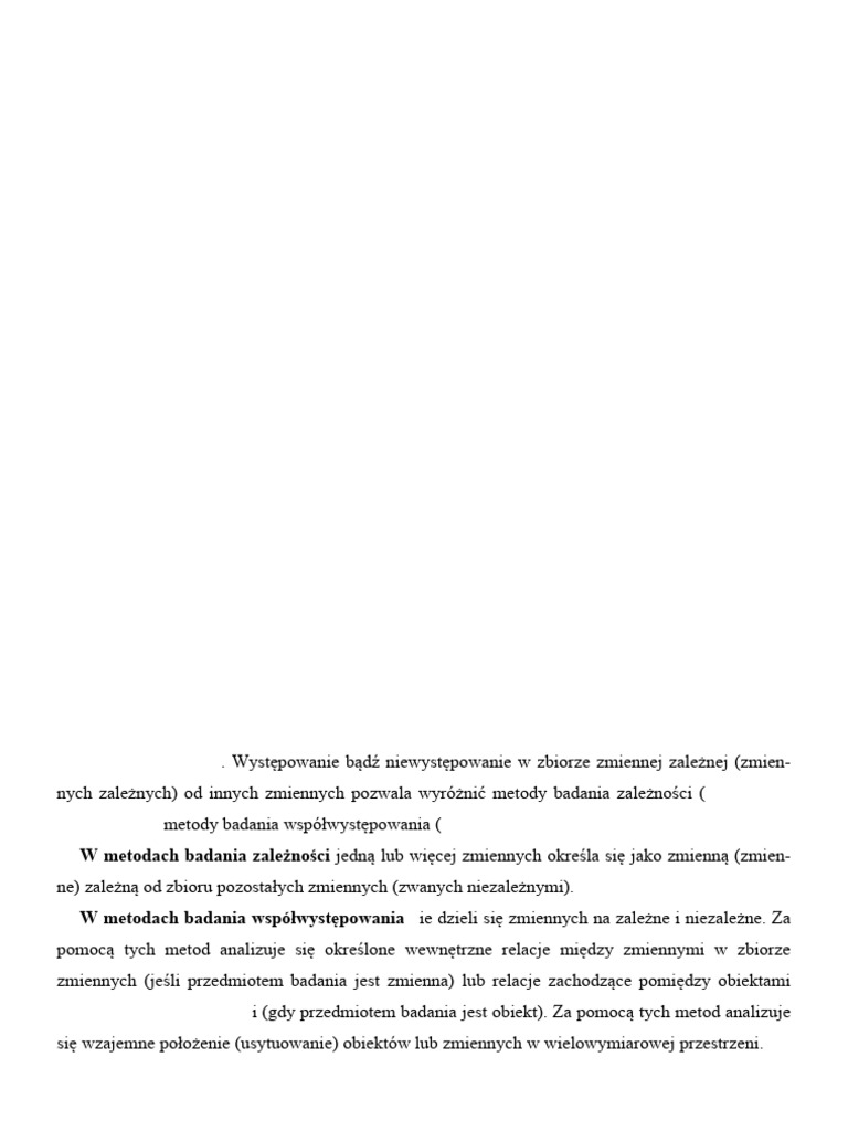 EBiF Temat 5a Klasyfikacja Metod | PDF