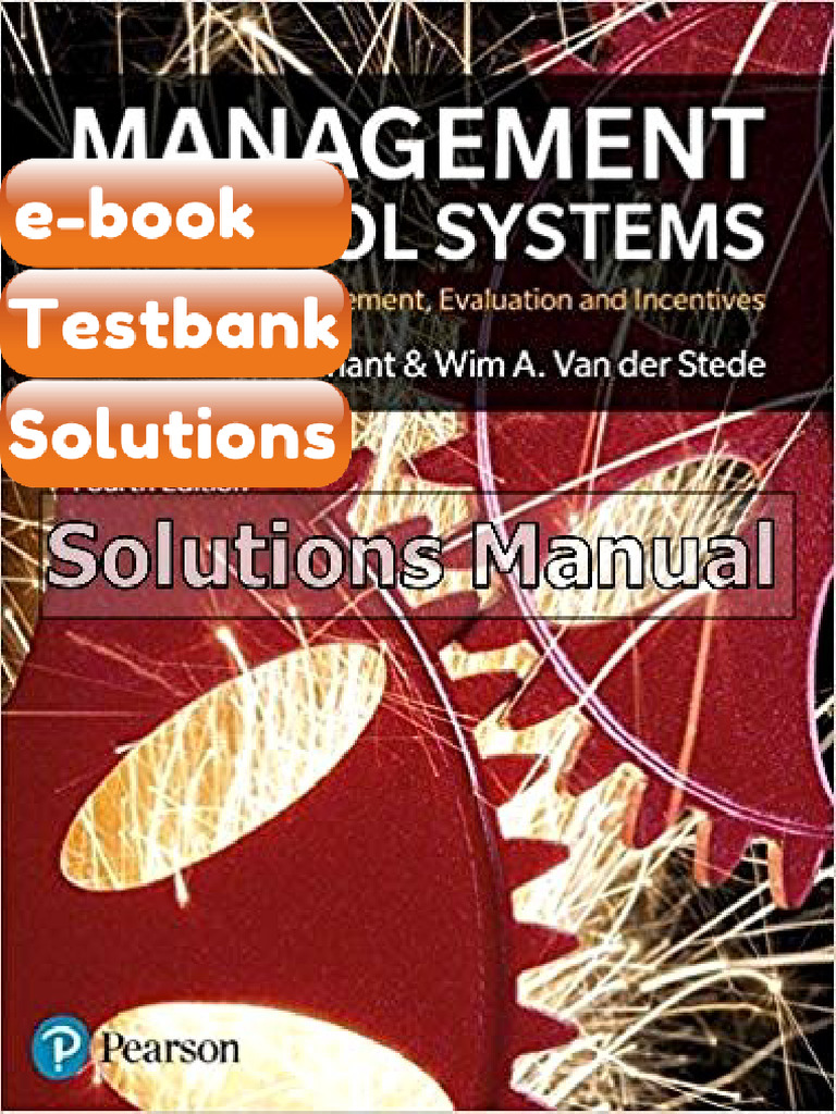 Management Control Systems 4th Edition Merchant Ebook & Testbank | PDF ...