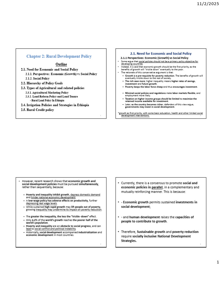 Chapter 2 - Rural Development Policies | PDF | Poverty | Poverty ...