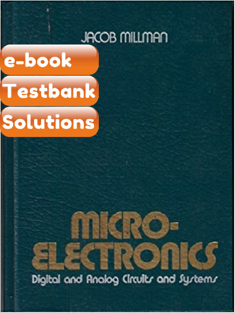 Microelectronics Digital and Analog Circuits and Systems 1St Edition ...