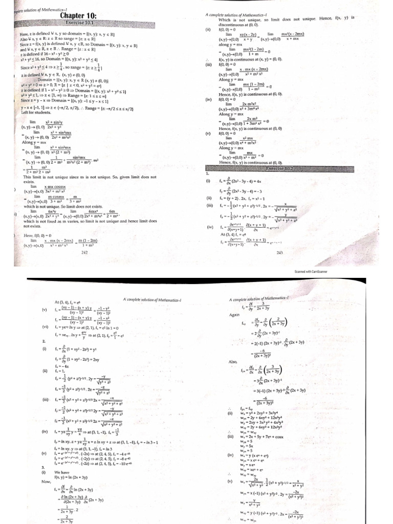Math Chapter 10 | PDF
