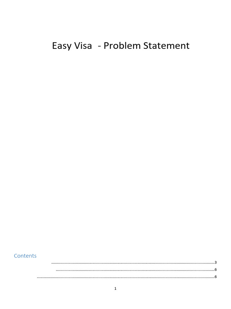 Easy Visa ML 2 Project | PDF | Employment | Applied Mathematics