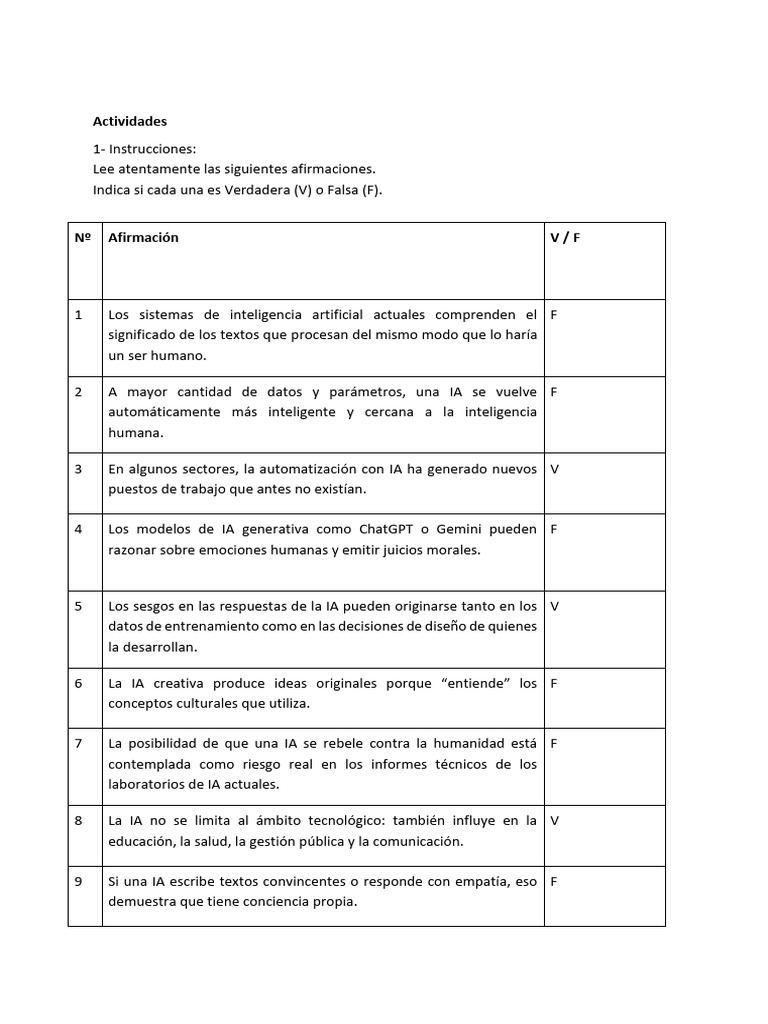 Actividad 4 - Fundamentos de La Ia | PDF | Inteligencia artificial ...