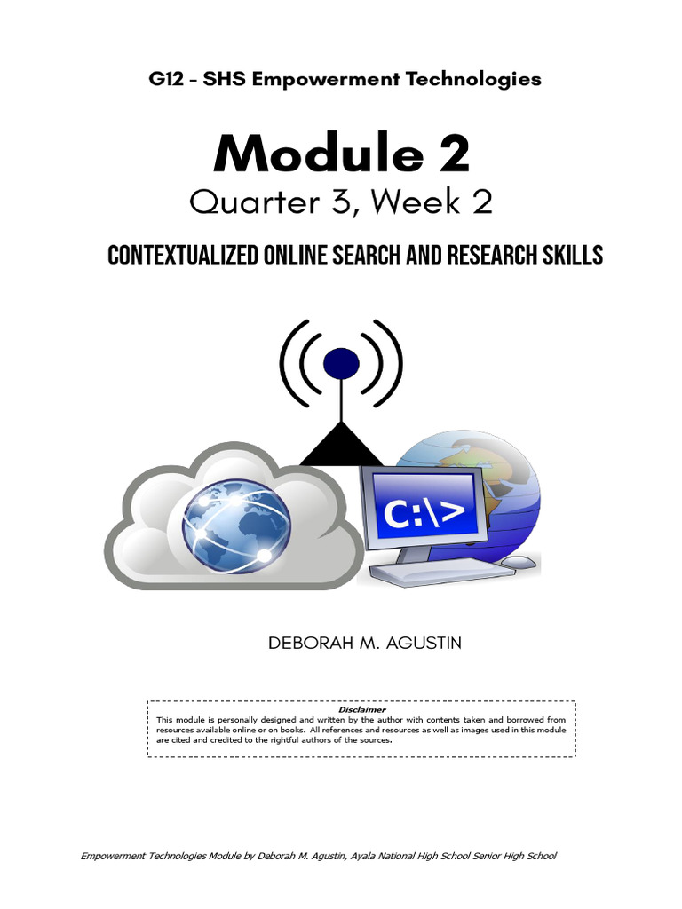 ETECH Quarter 3 Module 2 W2 | PDF | Thought | Critical Thinking