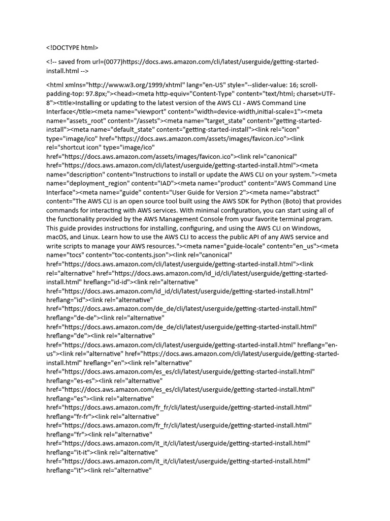 Our AWS Codes | PDF | Http Cookie | Command Line Interface