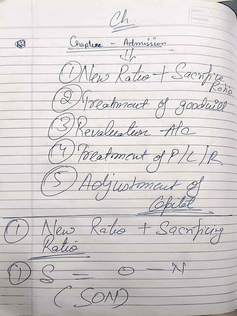 Admission Notes | PDF