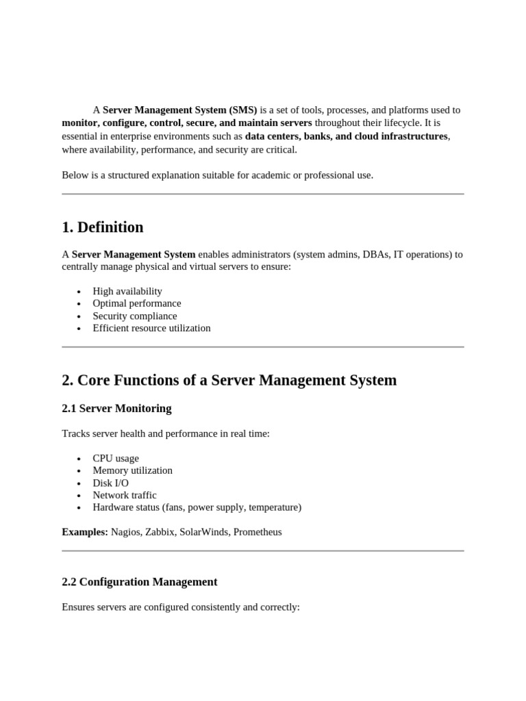 A Server Management System | PDF | Cloud Computing | Databases