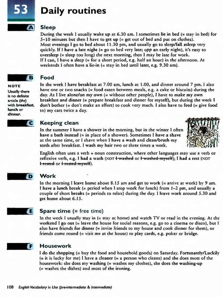 Daily Routine | PDF