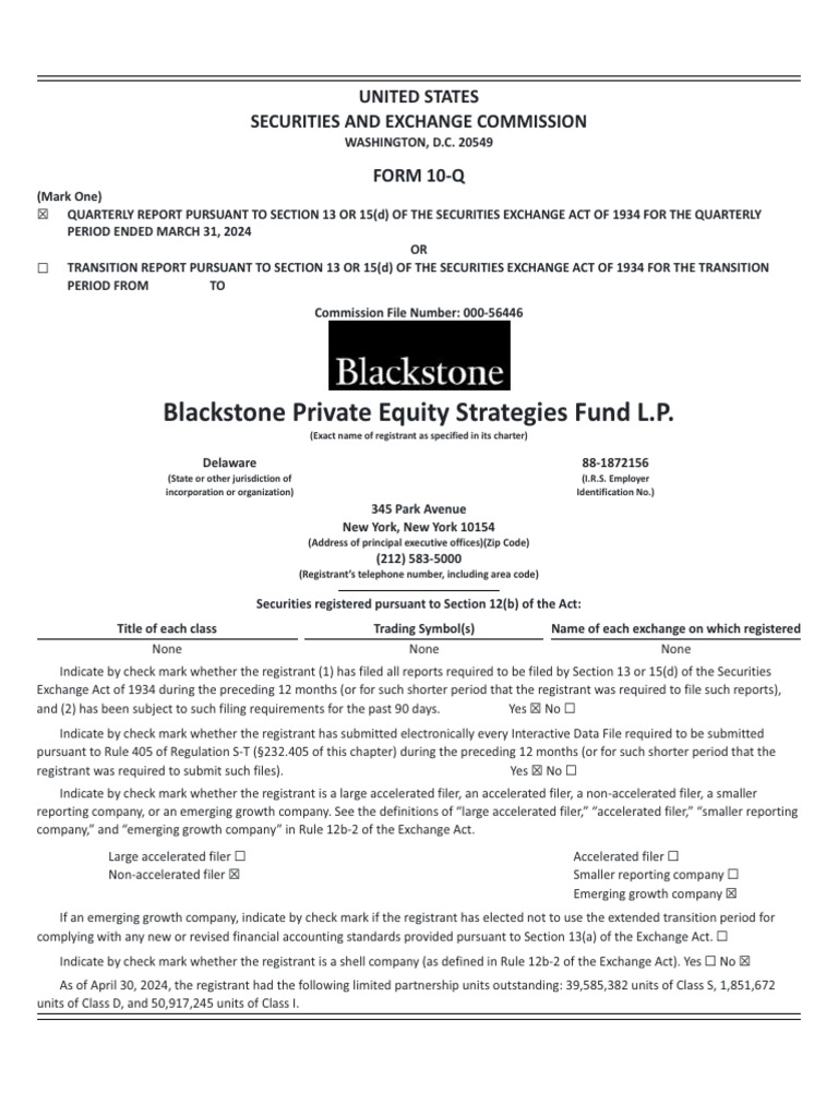 Blakstone | PDF | Limited Partnership | Private Equity