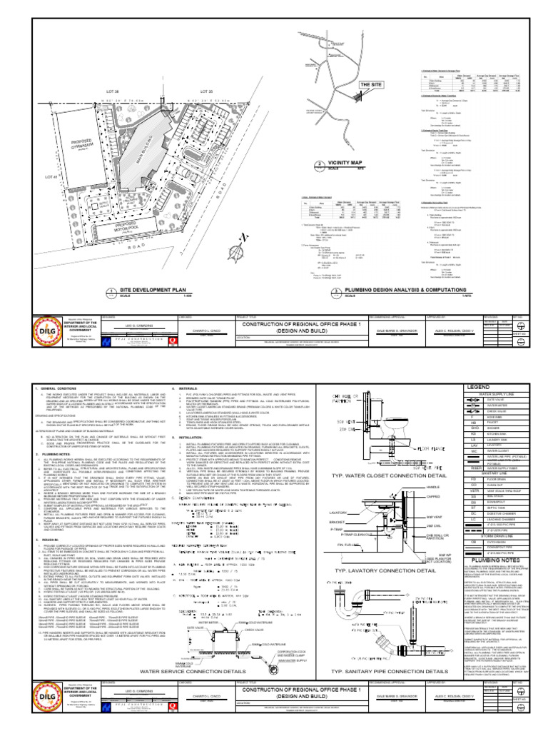 Plumbing Plan Sample | PDF