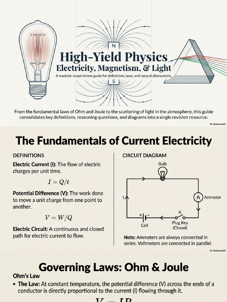 High-Yield Physics Essentials | PDF