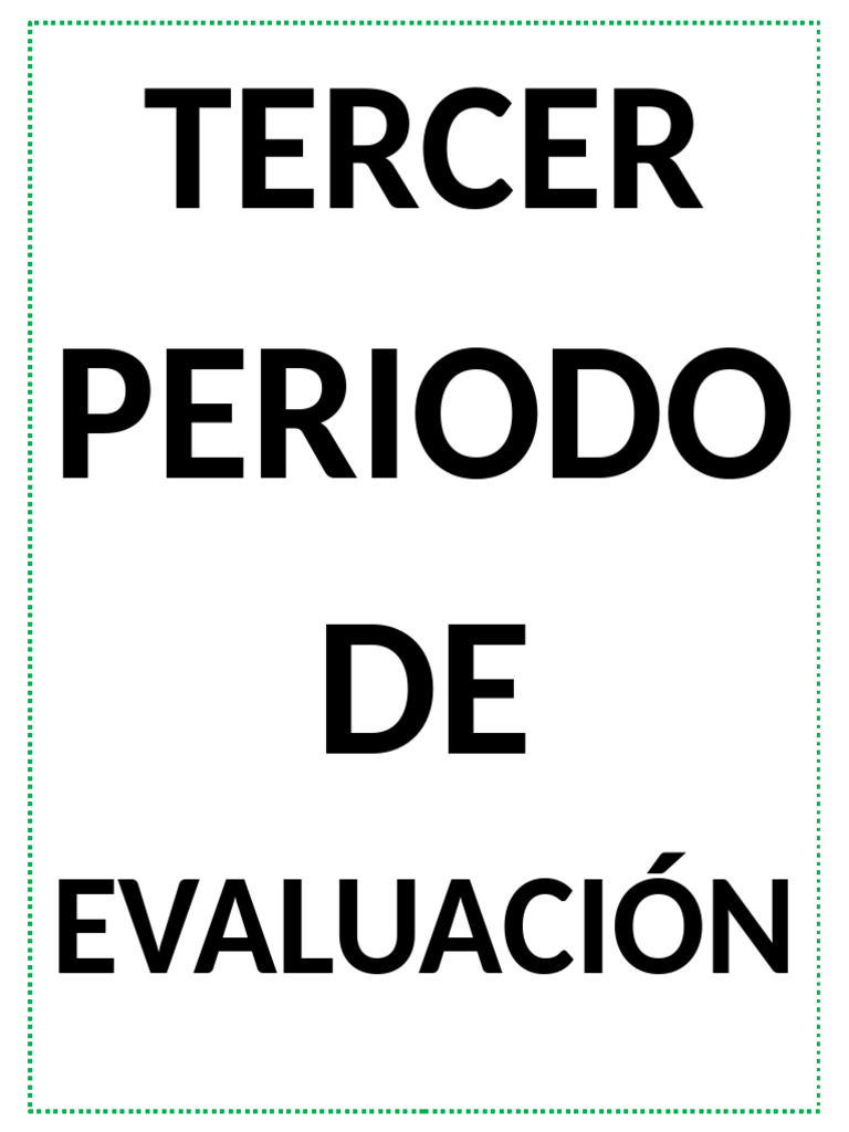 Primer Periodo | PDF