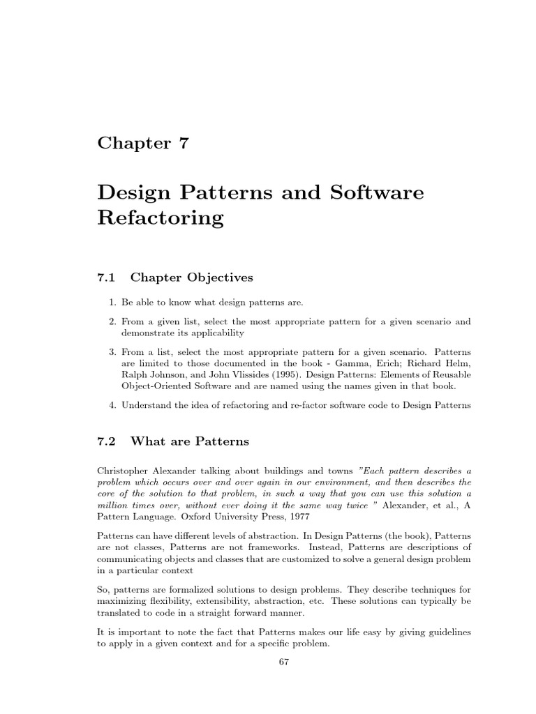 Chapter On 5 Design Patterns | PDF | Method (Computer Programming ...