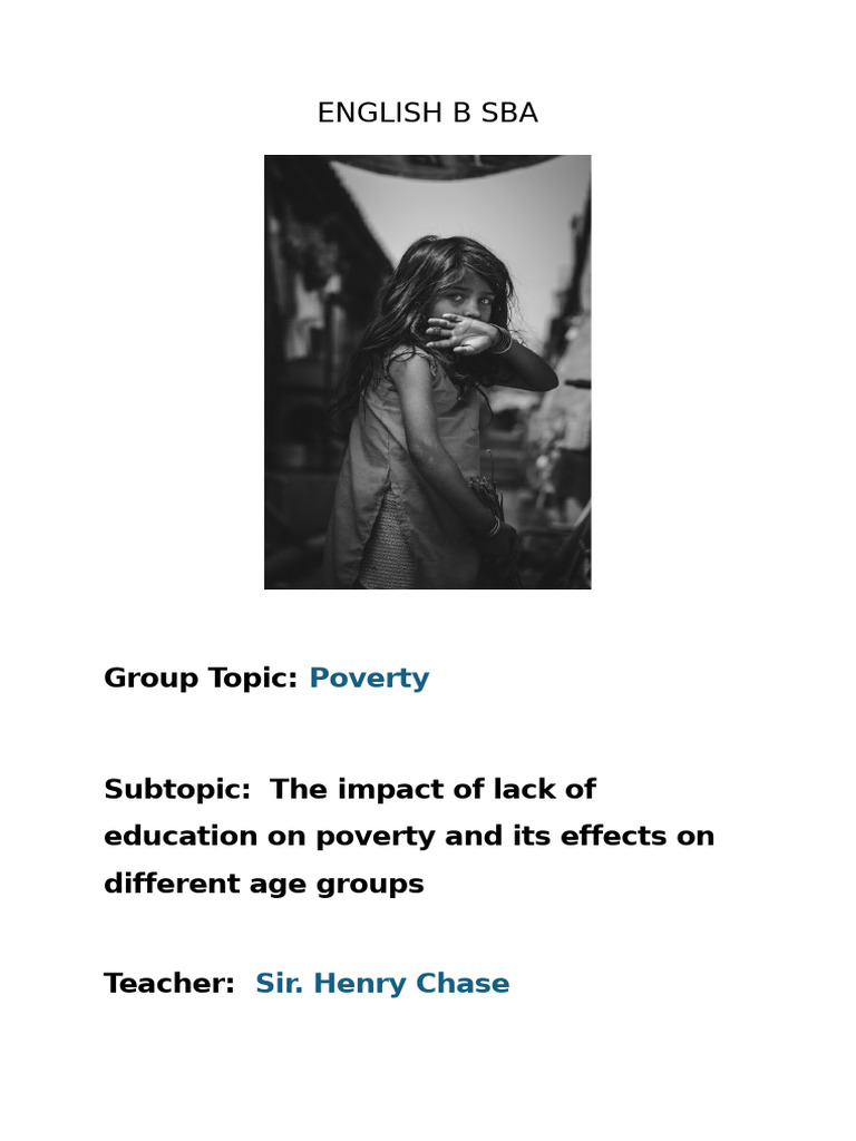 English B Sba | PDF