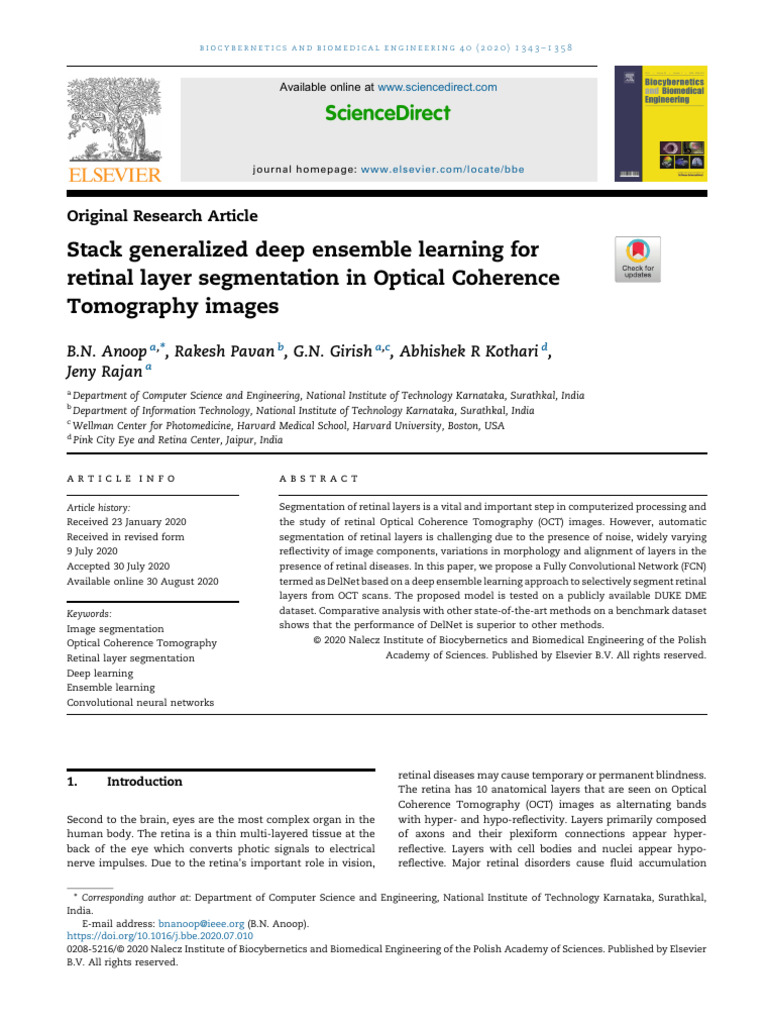 Stack Generalized Deep Ensemble Learning ForRetinal Layer Segmentation ...