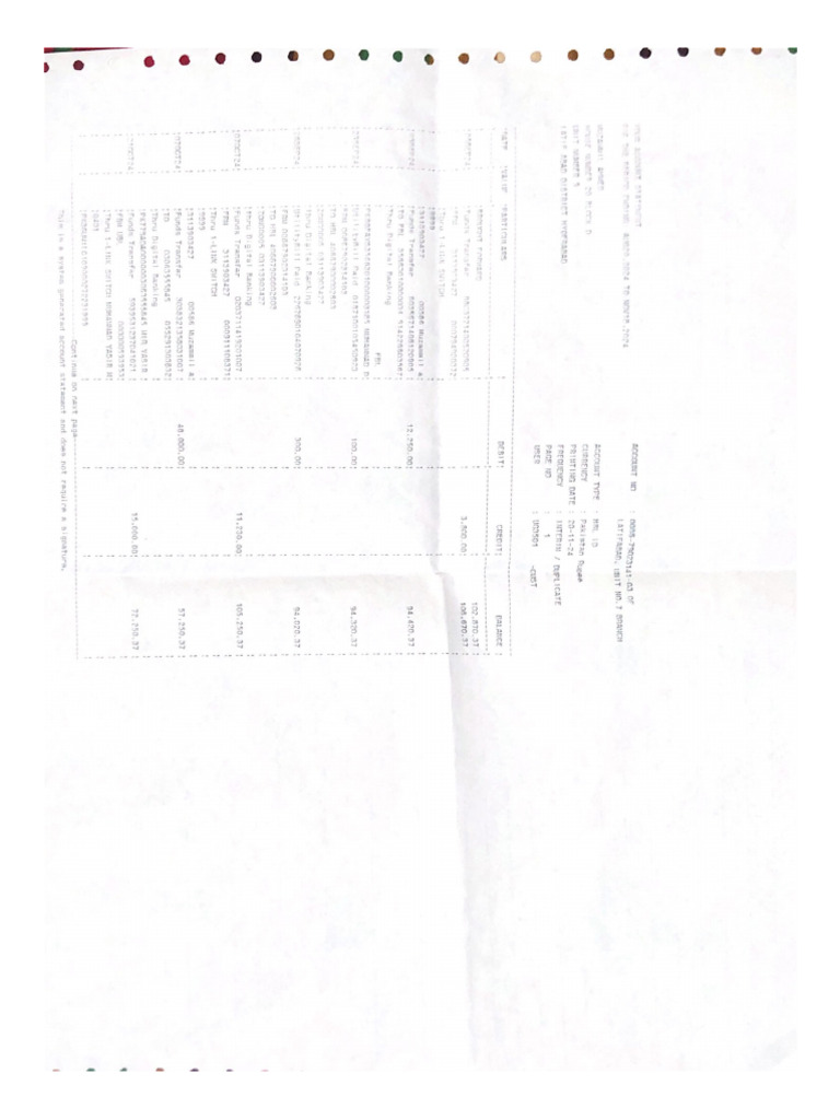 Acc Statment | PDF